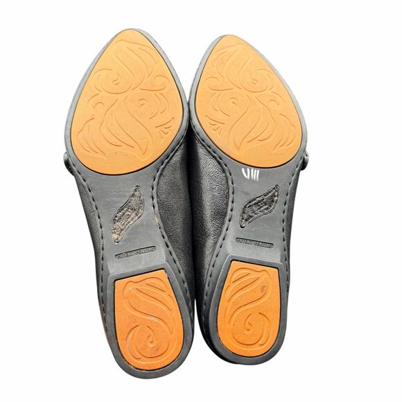 Born Leather Mary Jane Flats Black Red Lining Size 9 - Picture 6 of 13